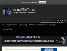 Tablet Screenshot of drumtalktv.com